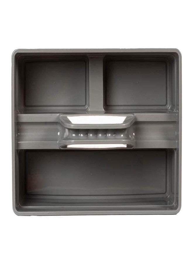 AMIGOS STORE™ Industrial ABS Plastic Tool Organizer Handy Caddie Caddy Basket with Grip Handle | Heavy-Duty Utility Organizer for Home, Office & Professional Use (Grey) - Image 5